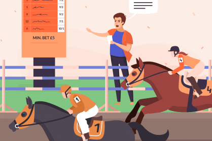 Bookie by horse track