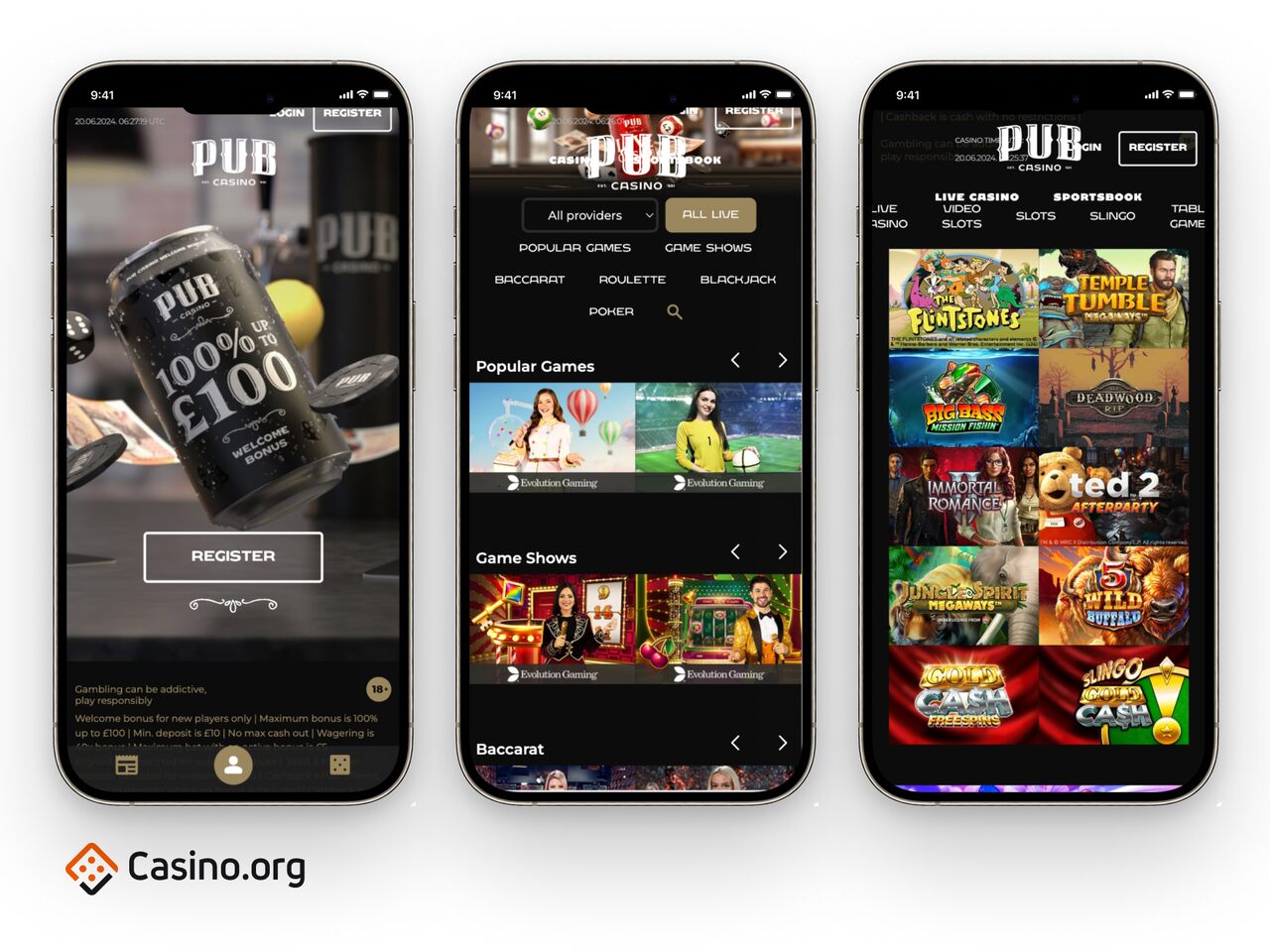 Pub casino screenshots 