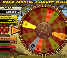 Mega Moolah  Jackpot Wheel