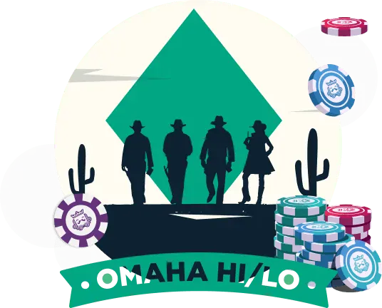 Encabezado del póker Omaha Hi-Lo